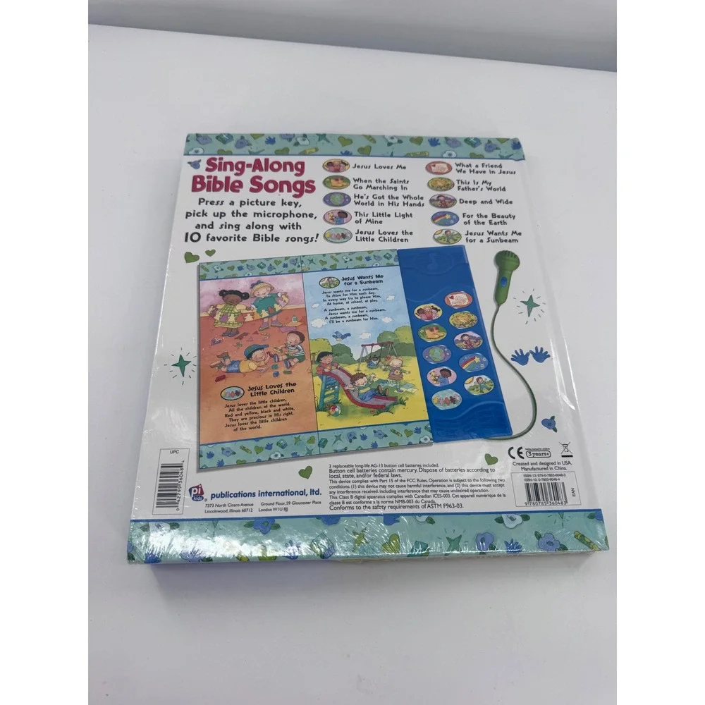 Publications International Sing-Along Bible Songs Talking Sound Book Vintage New